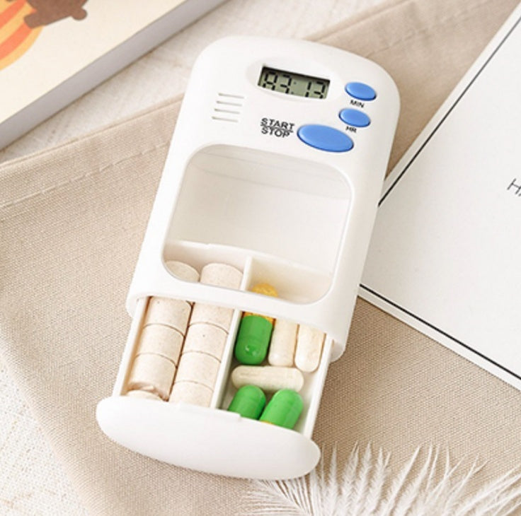 Smart Pill Reminder Box – Digital Timer & Medicine Organizer
