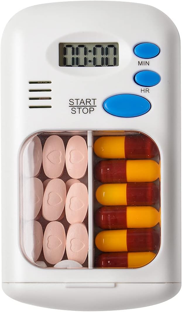 Smart Pill Reminder Box – Digital Timer & Medicine Organizer